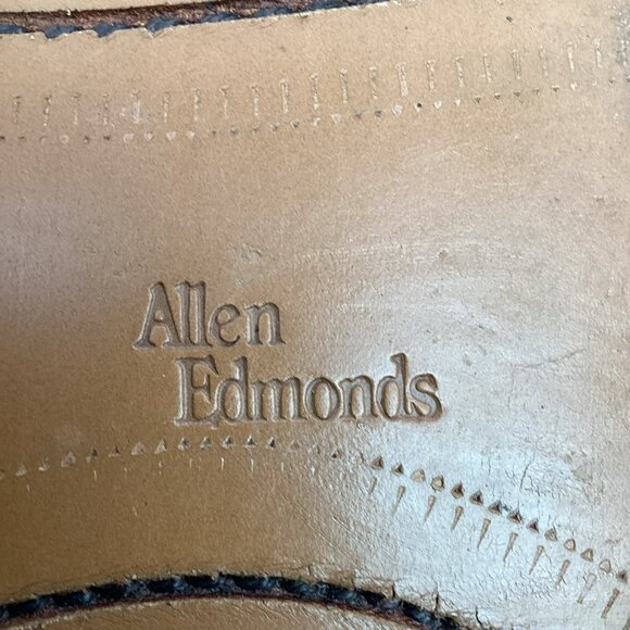 Allen Edmonds Carlsbad Mens 9.5E Leather Weave Penny Loafers Slip On Dress Shoes - Picture 10 of 14